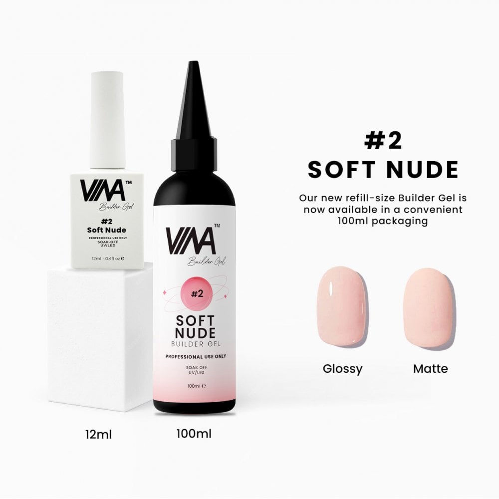 VINA BUILDER GEL 100ML - #2 (SOFT NUDE)