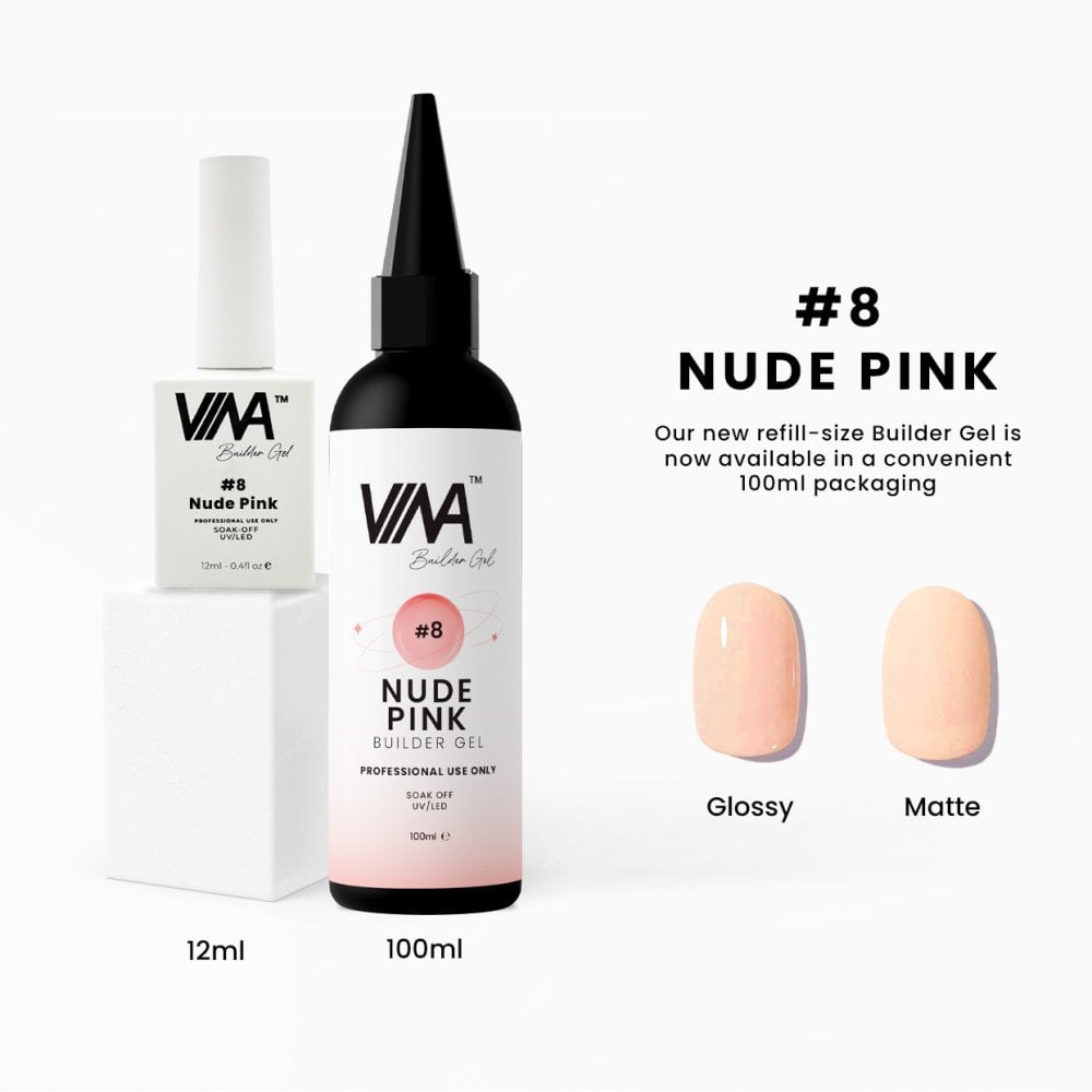 VINA BUILDER GEL 100ML - #8 (NUDE PINK)