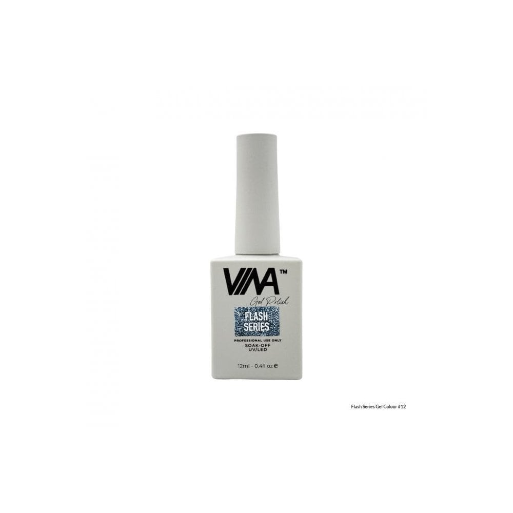 VINA FLASH SERIES GEL COLOUR 12ML - BLACK