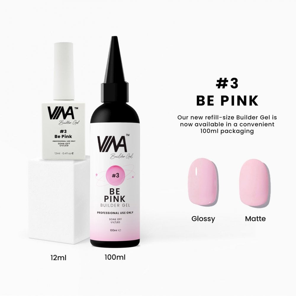 VINA BUILDER GEL 100ML - #3 (BE PINK)