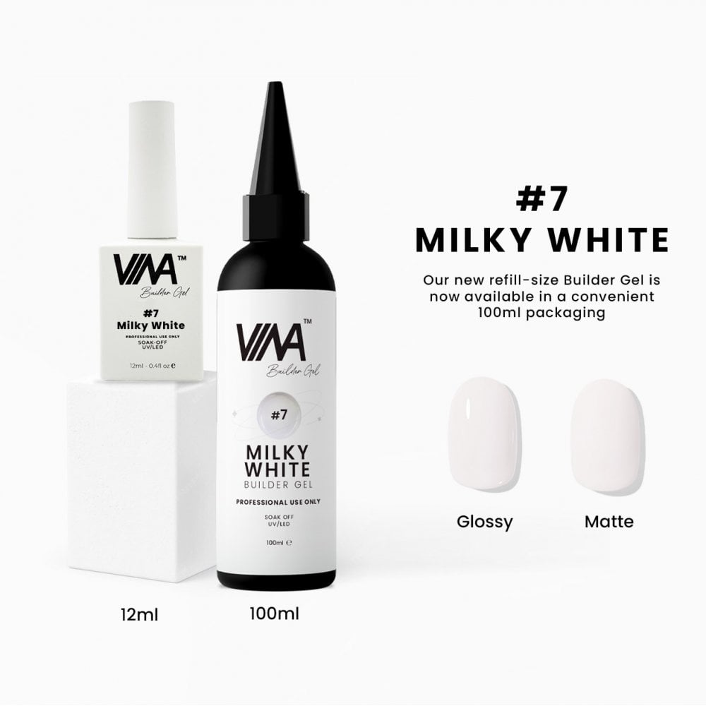VINA BUILDER GEL 100ML - #7 (MILKY WHITE)