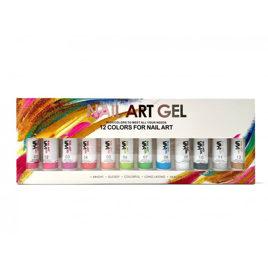 Nail Art Gel Liner 12 Colors Collection - A Limited Edition