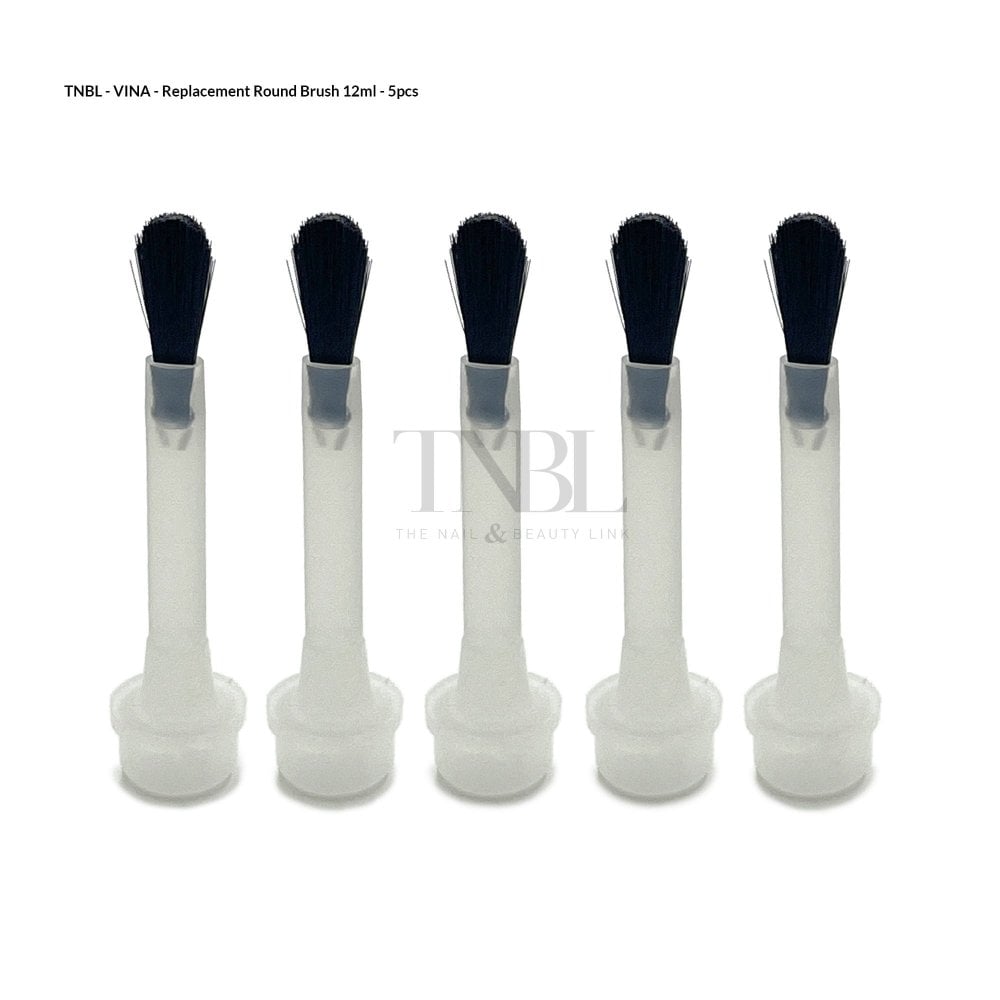 Replacement Brushes Pk of 5 - Round Head for 12ml bottle