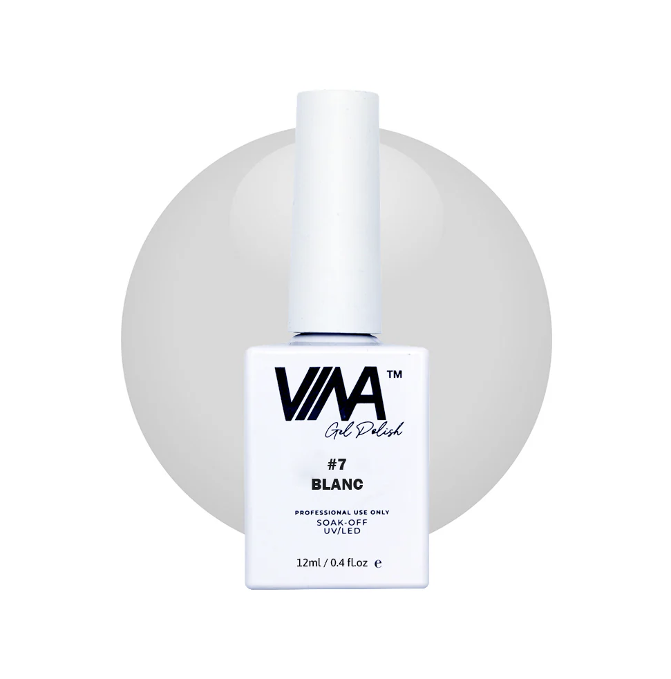 VINA Sheer Gel Colour 12ml - #7 Blanc